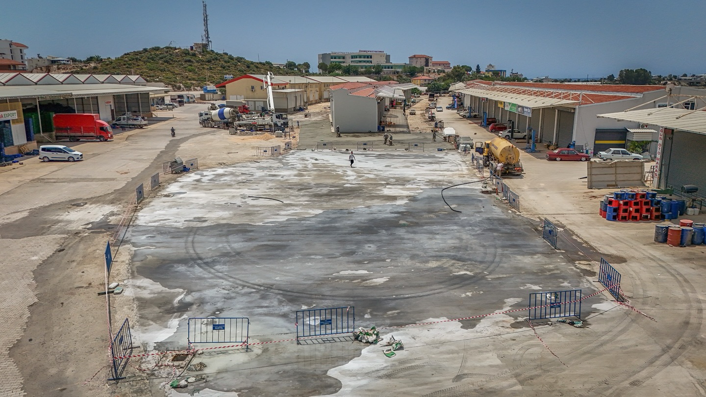 Yeni Sanayi Sitemizde 9 Bin Metrekarelik Saha Betonu Çalışmamız Devam Ediyor.