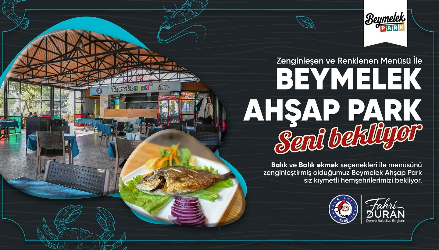  Beymelek Ahşap Park Balık Restoranı Açıldı!